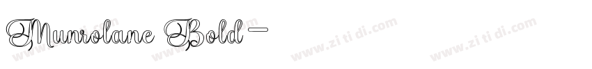Munrolane Bold字体转换